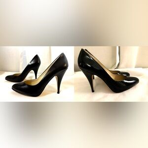 Spanish Genuine Leather Sergio Zelcer Black Heels Sz 7.5 NIB Made in Spain NIB